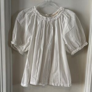 Ulla Johnson White Puff Sleeve Blouse